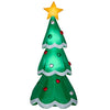 Gemmy 7' Airblown Mixed Media Metallic Christmas Tree Inflatabl - Techmatic