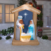 Gemmy Airblown Inflatable Nativity Scene, 6.5 Feet