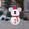 Gemmy Christmas Airblown Inflatable Inflatable MIckey Mouse Snowman, 3.5ft