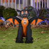 Gemmy Airblown Winged Black and Orange Dragon Halloween Inflatable, 3 Feet