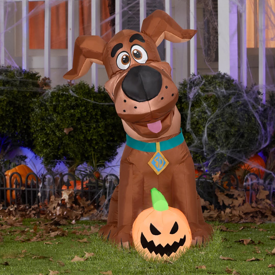 Gemmy Airblown Inflatable Scooby with Pumpkin – Techmatic