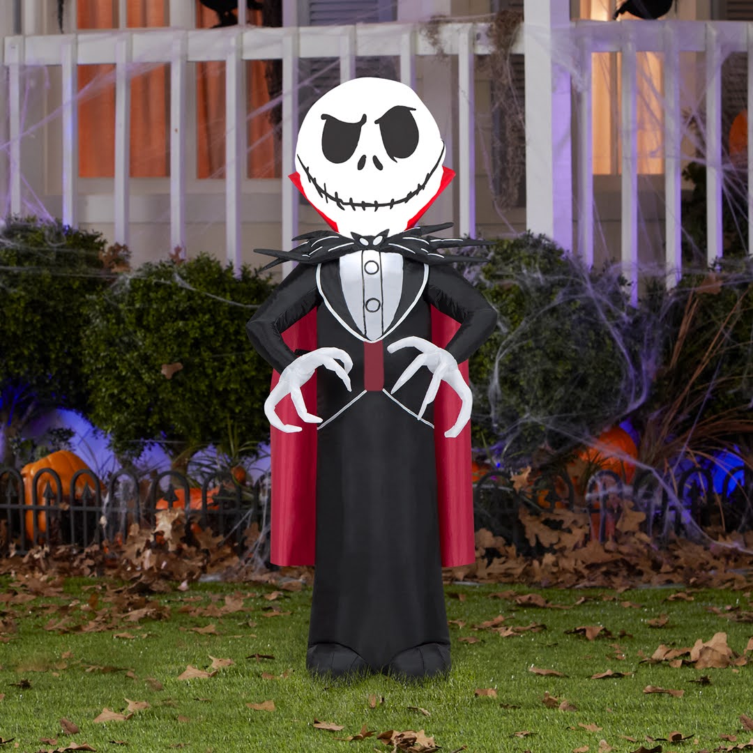 Gemmy Airblown Inflatable 3.5 ft Jack Skellington as Vampire – Techmatic