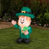 Gemmy 3.5' St Patricks Day Leprechan Irish Leprechaun Airblown Inflatable