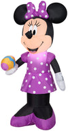 Gemmy 3.5ft Inflatable Easter Disney Minnie Mouse in Polka Dot Dress Holding Egg