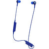 Audio-Technica Consumer ATH-CK200BT Wireless In-Ear Headphones with In-Line Mic (Blue) - Techmatic