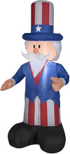 Gemmy Airblown Inflatable 4ft Patriotic Uncle Sam with Top Hat July 4th