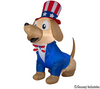 Gemmy Airblown Inflatable 5ft Patriotic Puppy